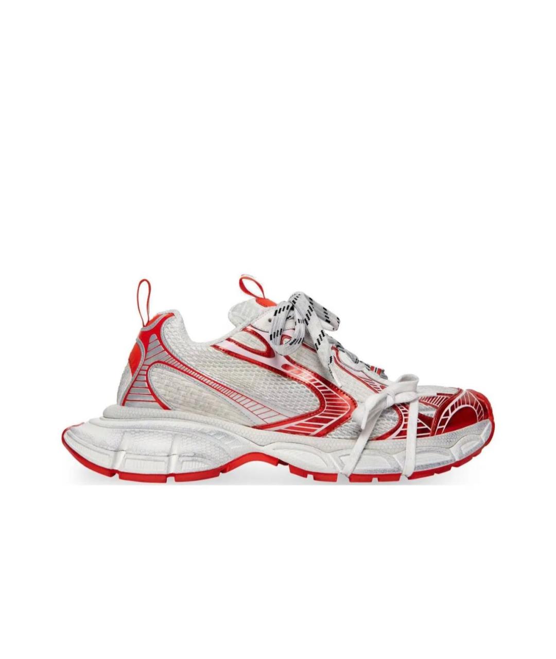 BALENCIAGA Белые текстильные низкие кроссовки / кеды, фото 6