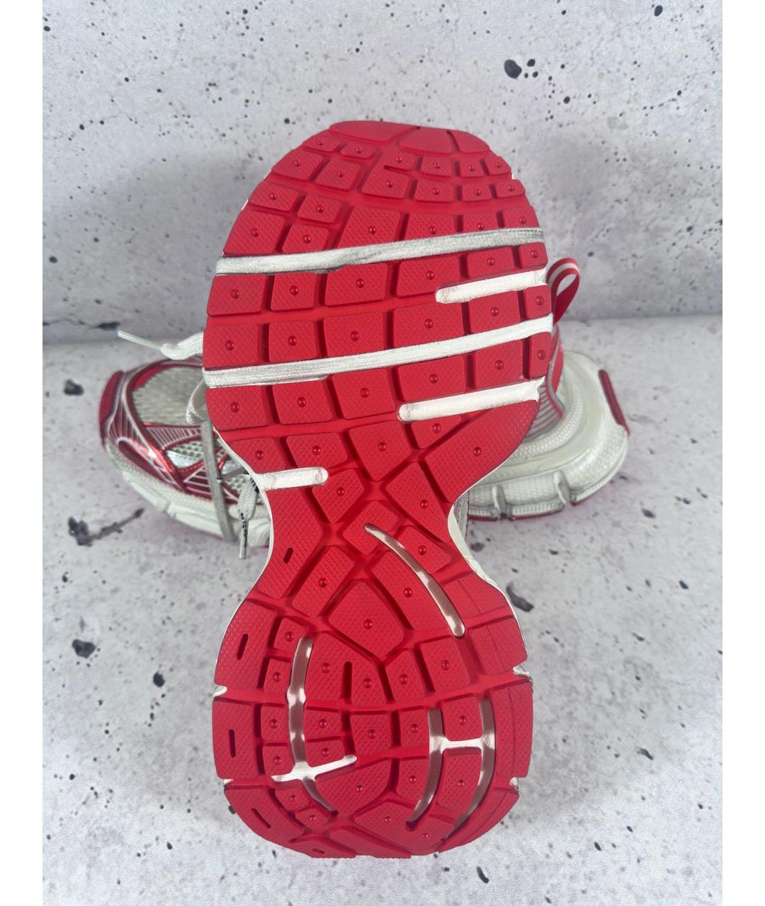 BALENCIAGA Белые текстильные низкие кроссовки / кеды, фото 5