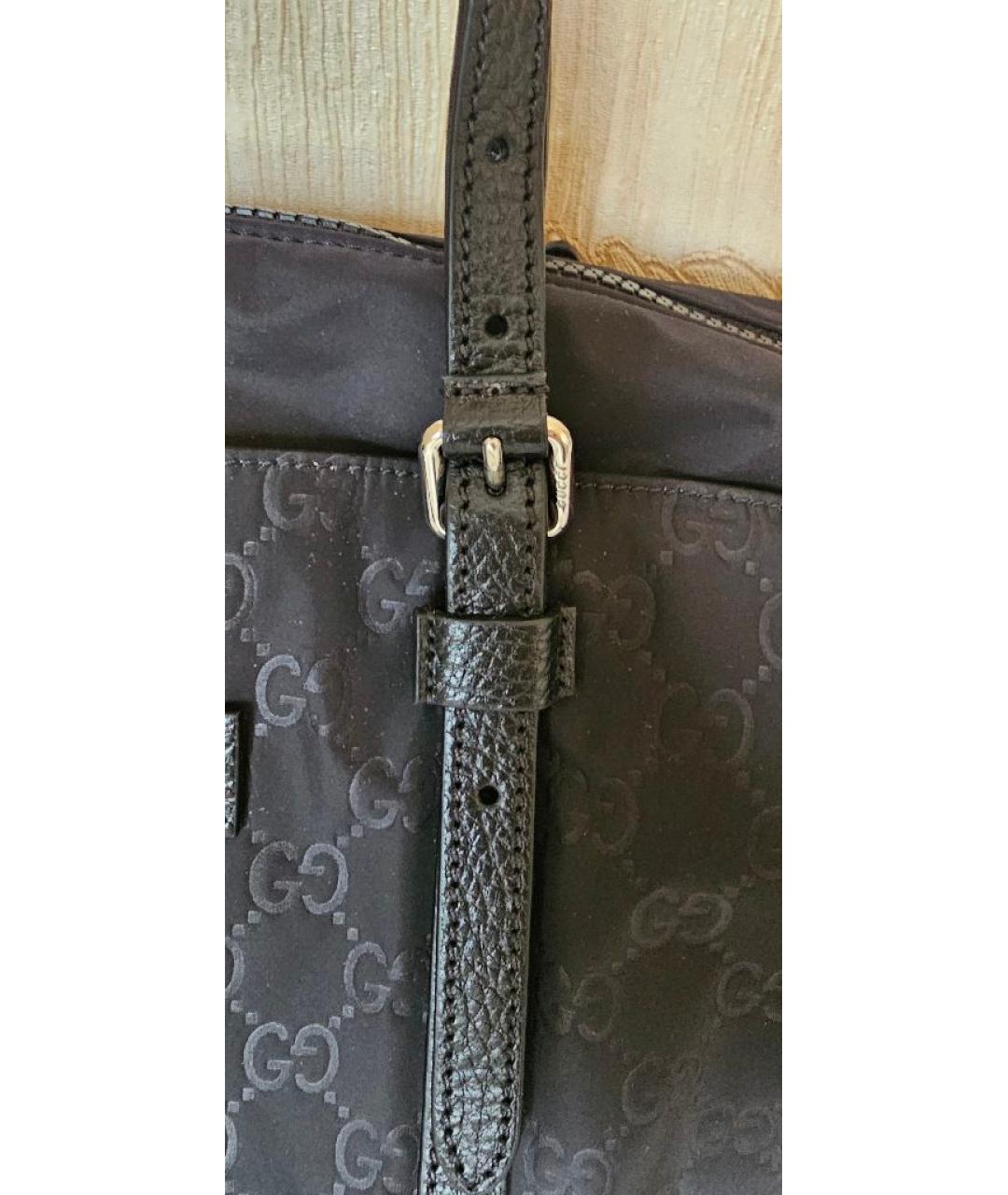 GUCCI Черная тканевая сумка через плечо, фото 7