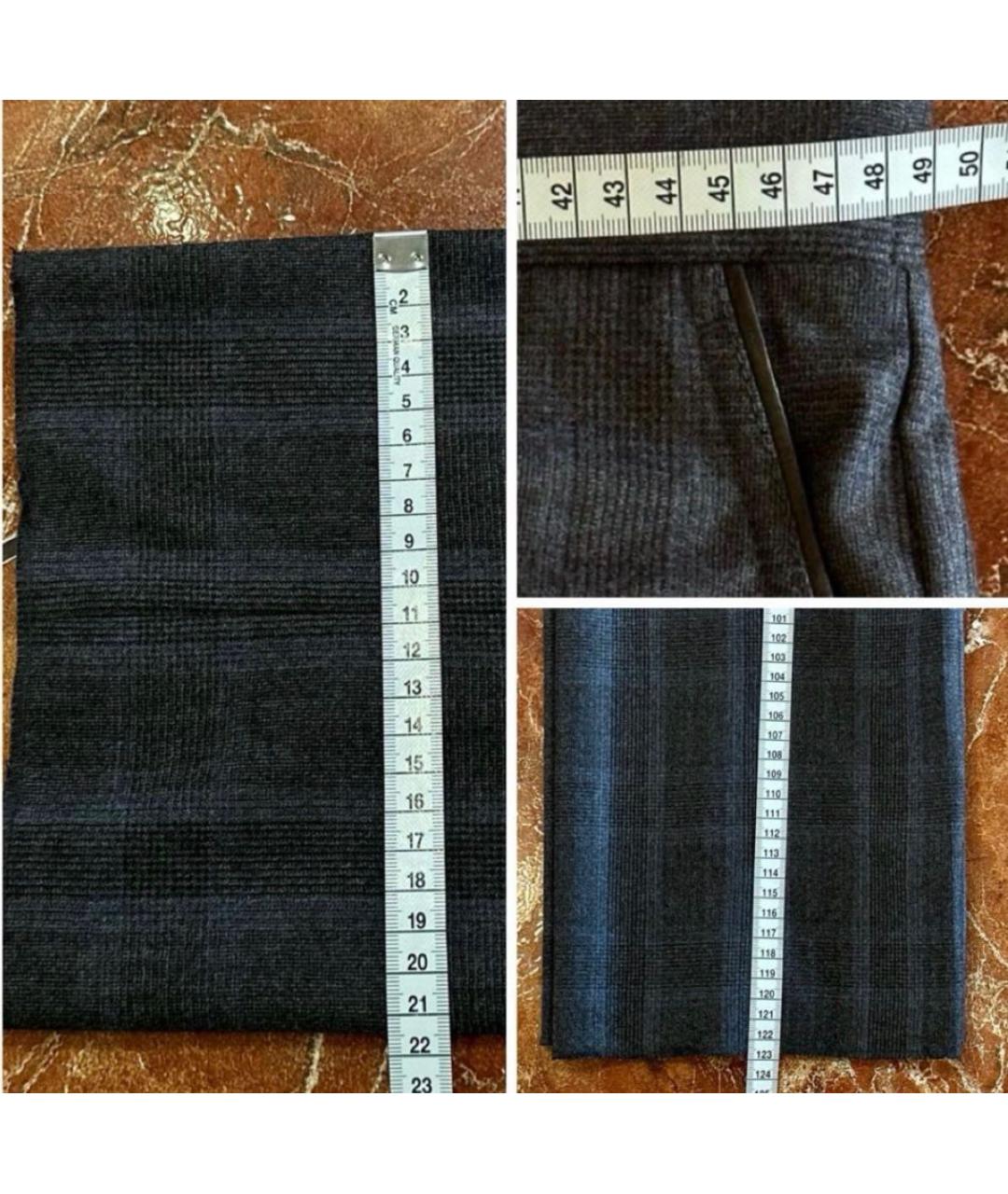 ZILLI Мульти шерстяные повседневные брюки, фото 8