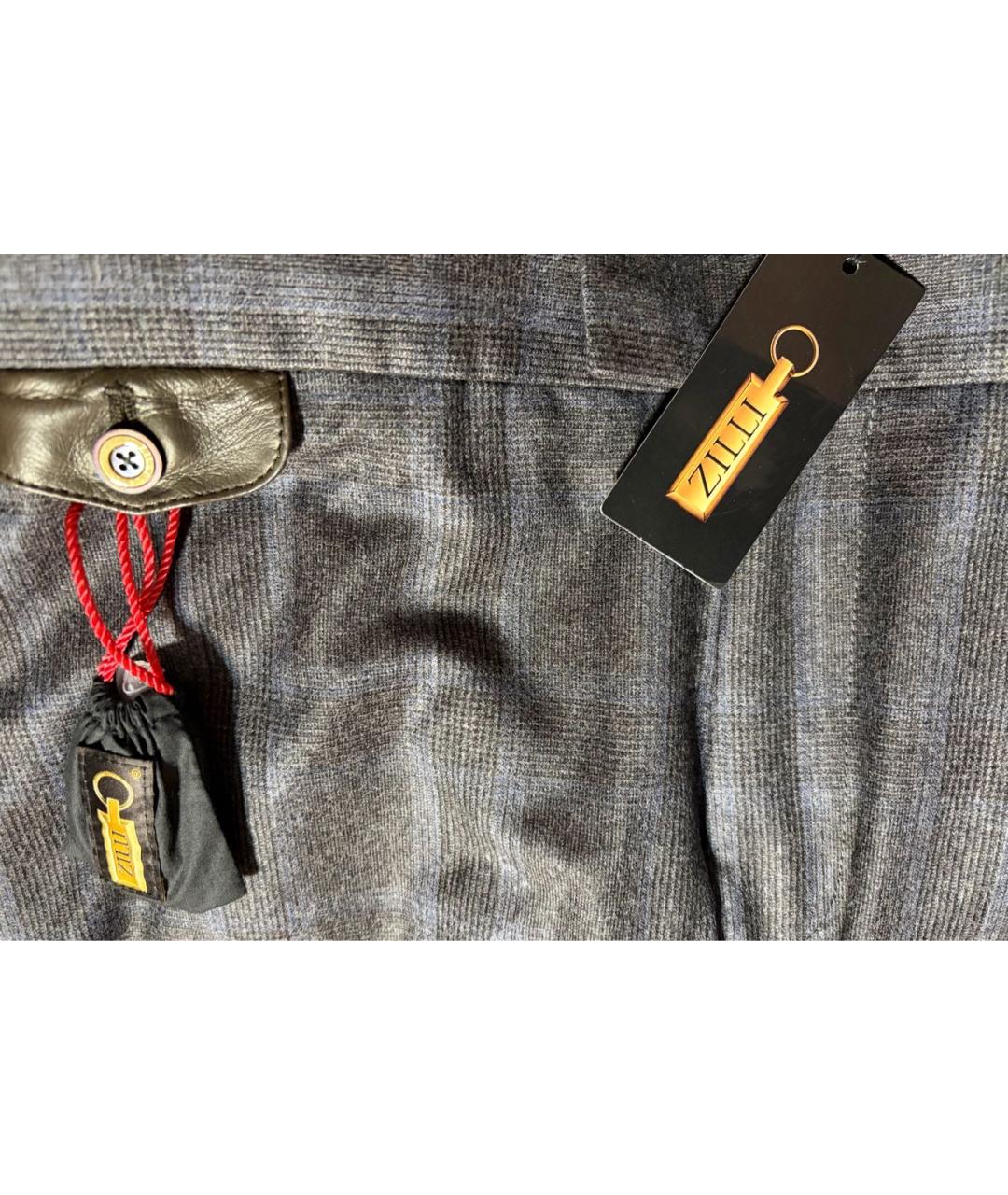 ZILLI Мульти шерстяные повседневные брюки, фото 4