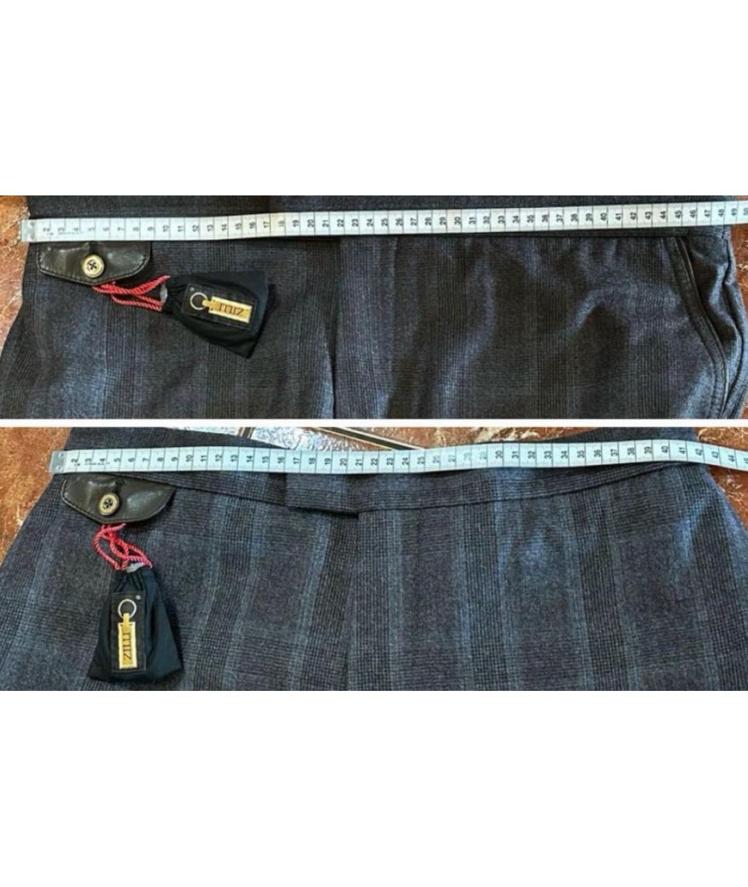 ZILLI Мульти шерстяные повседневные брюки, фото 7