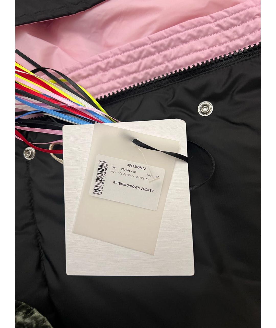 MSGM Черный полиэстеровый пуховик, фото 3