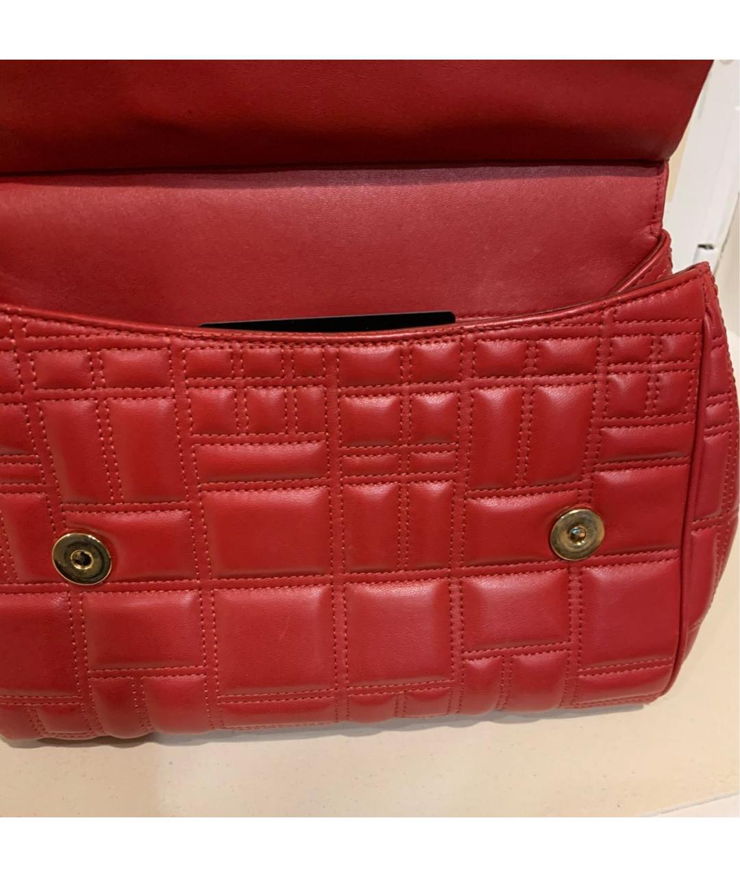 DOLCE&GABBANA Красная кожаная сумка с короткими ручками, фото 6