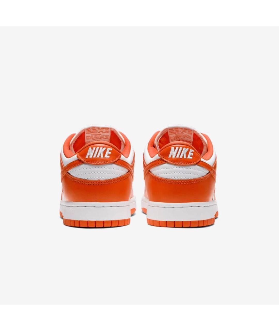 NIKE Оранжевое кожаные низкие кроссовки / кеды, фото 5