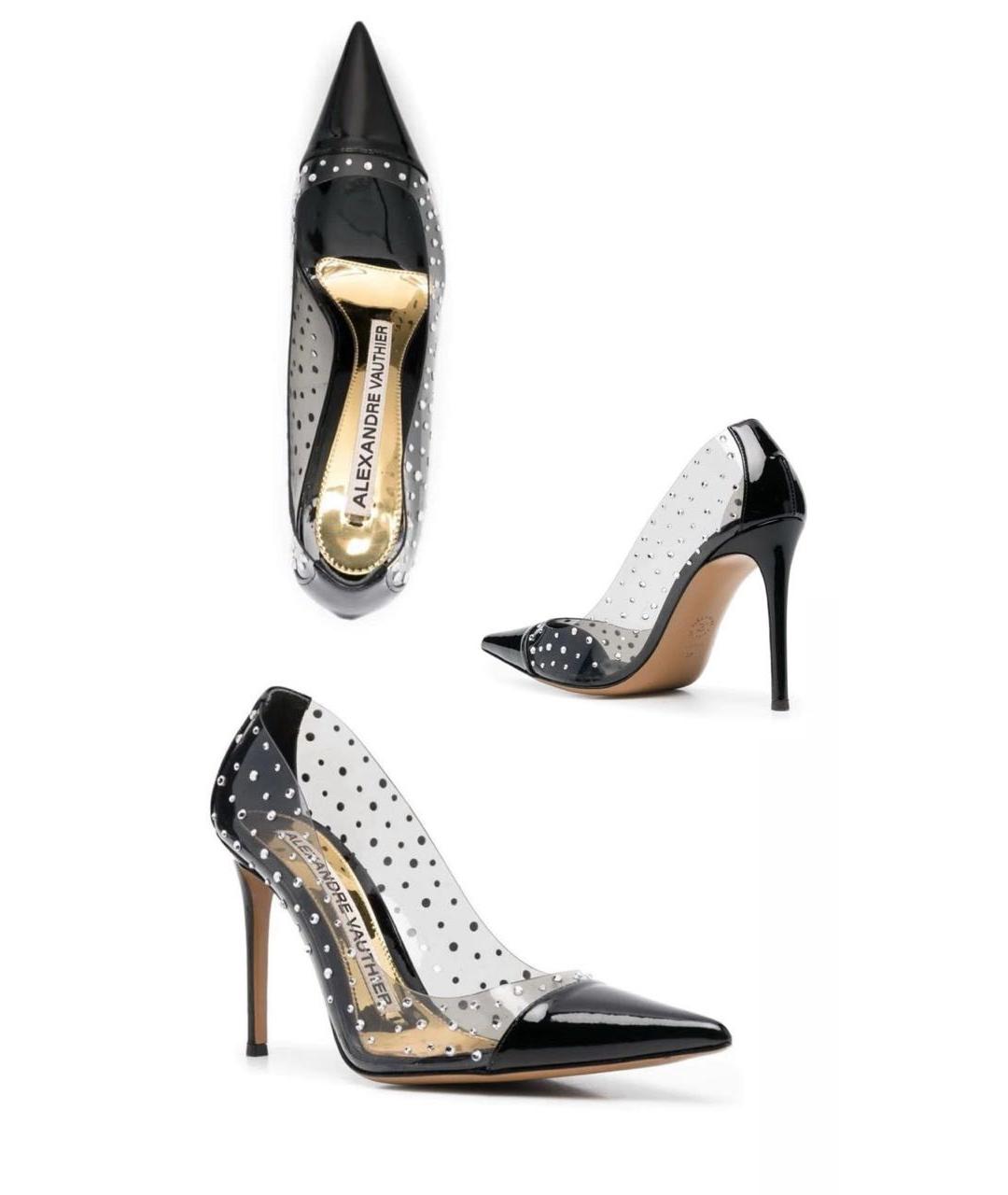 ALEXANDRE VAUTHIER Черные кожаные туфли, фото 5