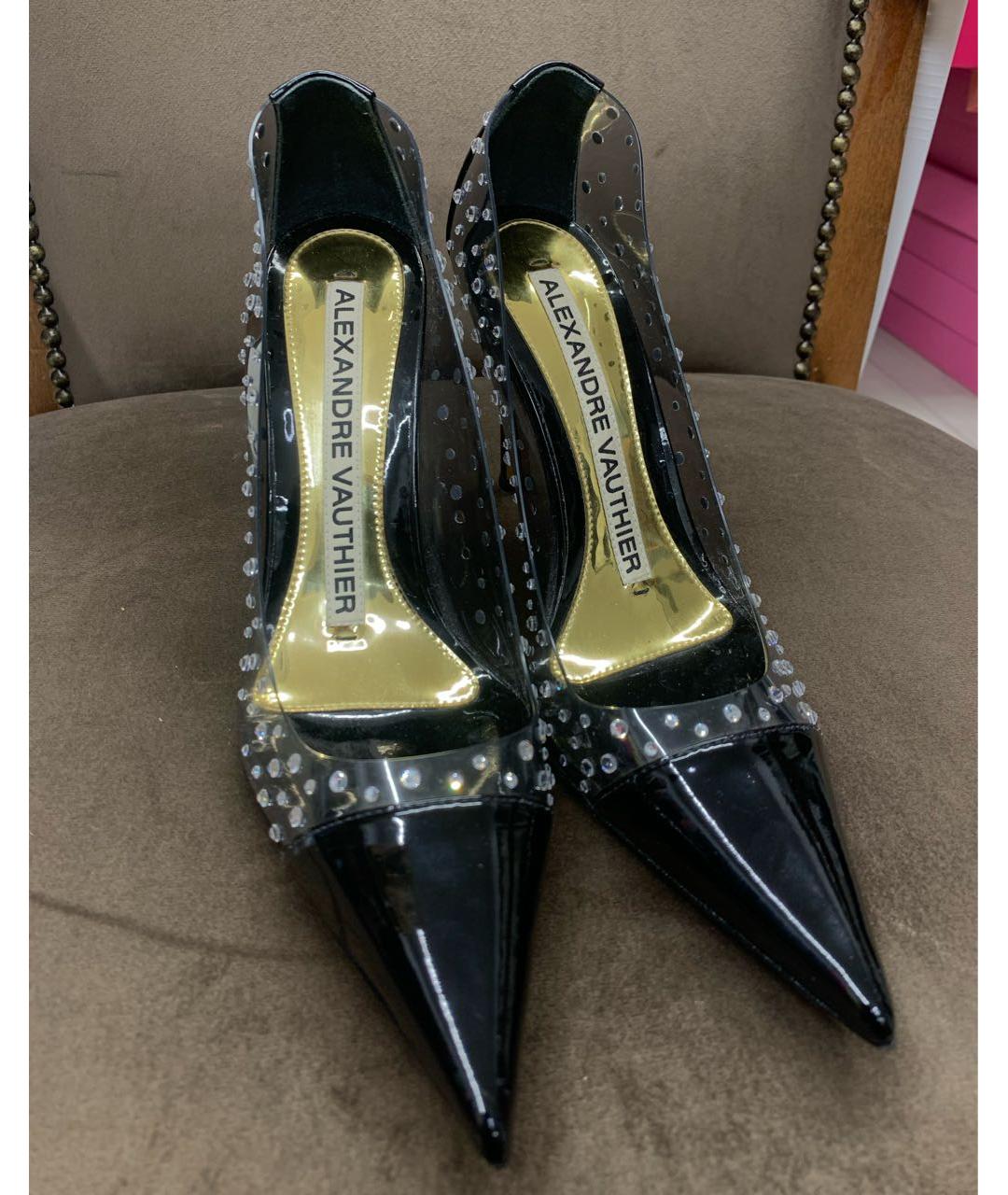 ALEXANDRE VAUTHIER Черные кожаные туфли, фото 2