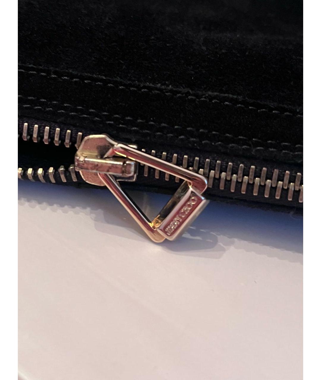 JIMMY CHOO Черные замшевые сапоги, фото 7