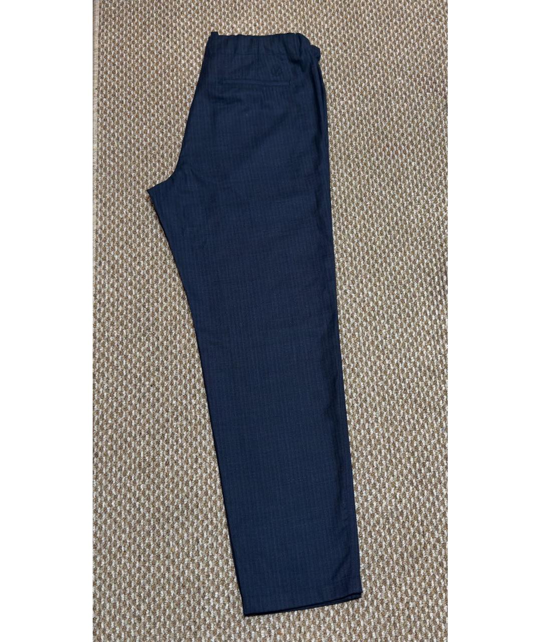 LOUIS VUITTON Темно-синие повседневные брюки, фото 2