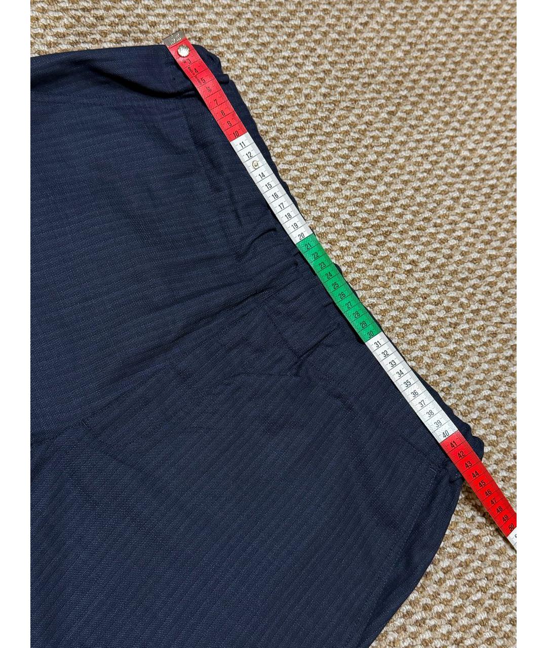LOUIS VUITTON Темно-синие повседневные брюки, фото 7