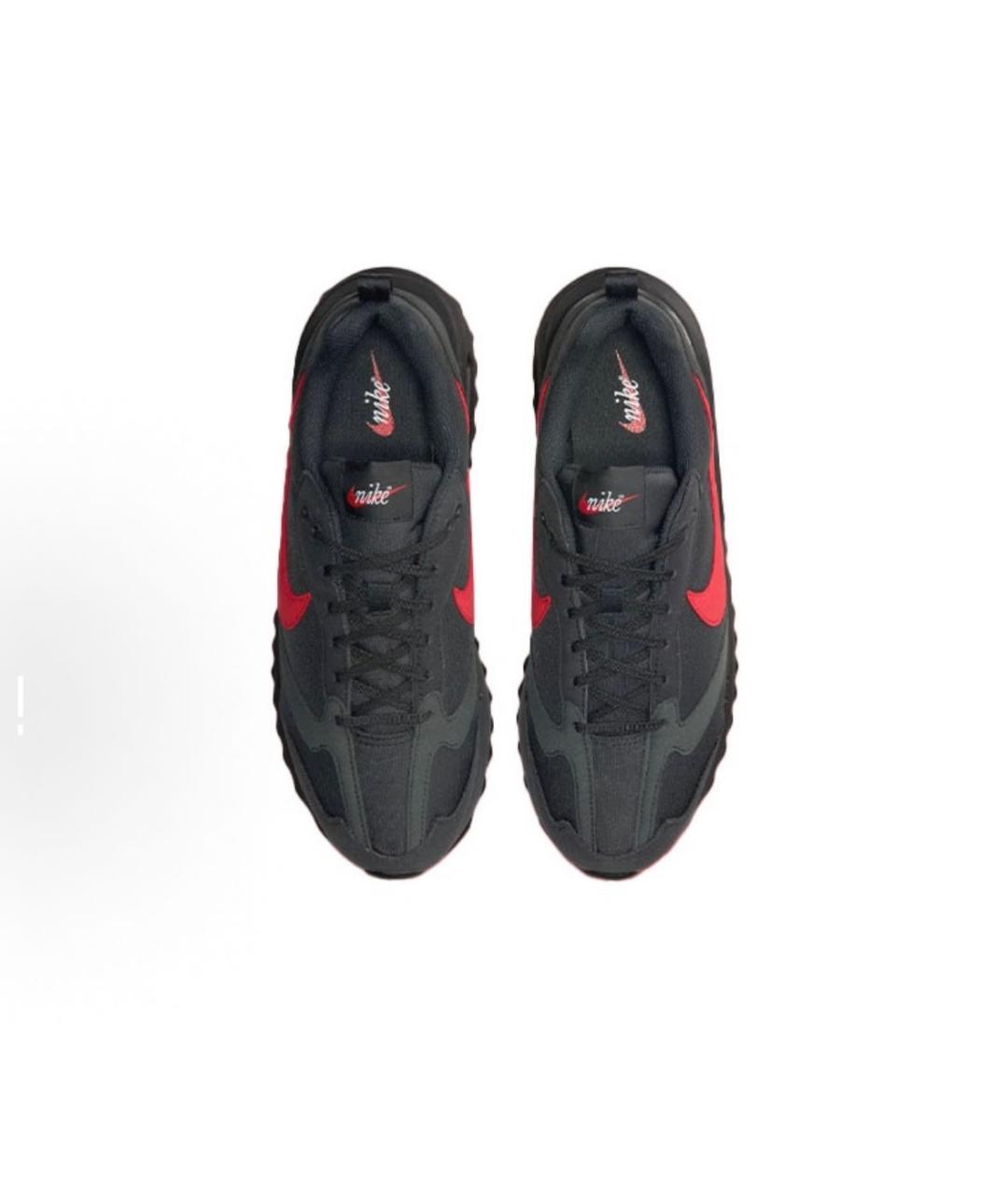 NIKE Черные текстильные низкие кроссовки / кеды, фото 3