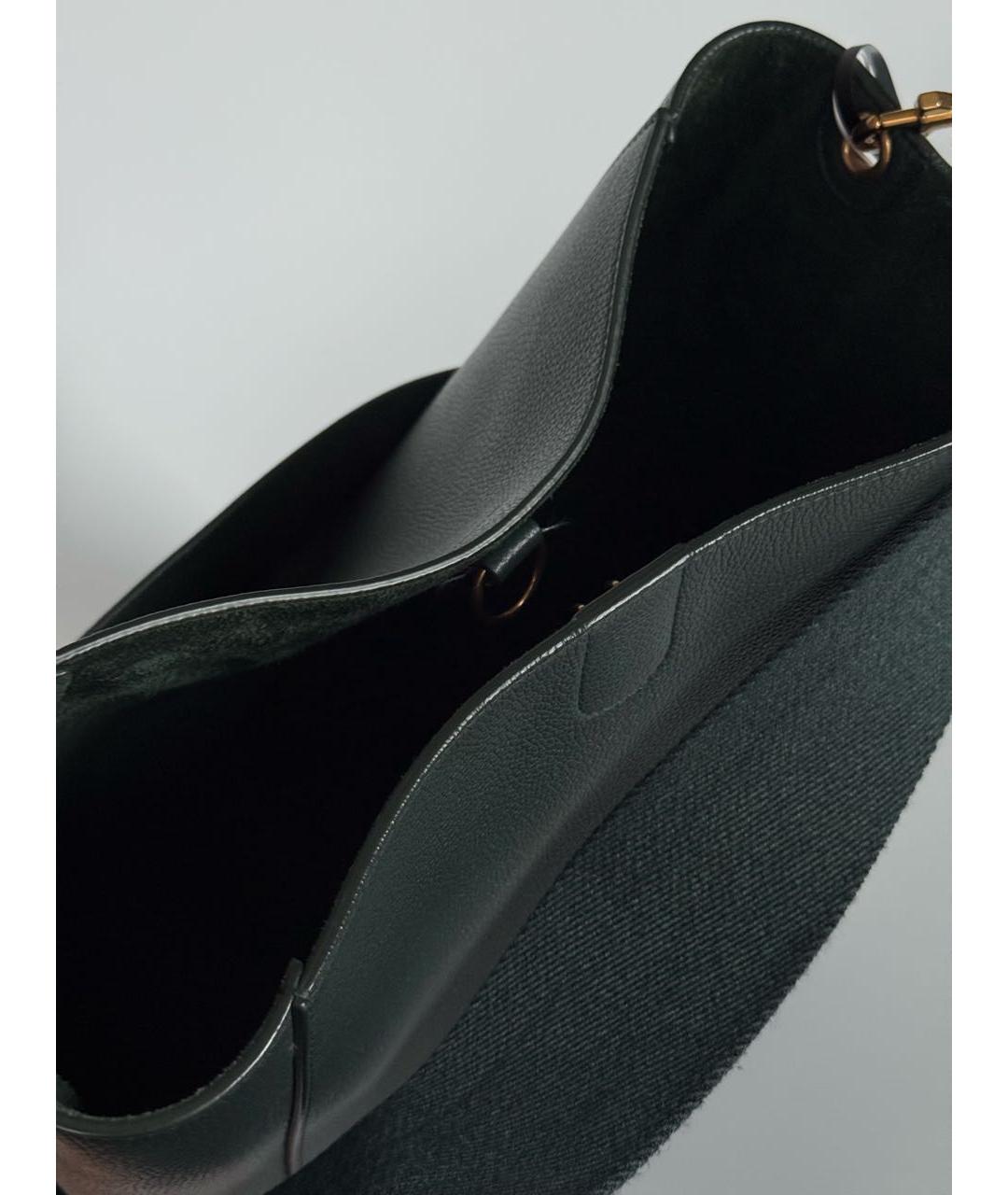 CELINE Зеленая кожаная сумка через плечо, фото 8