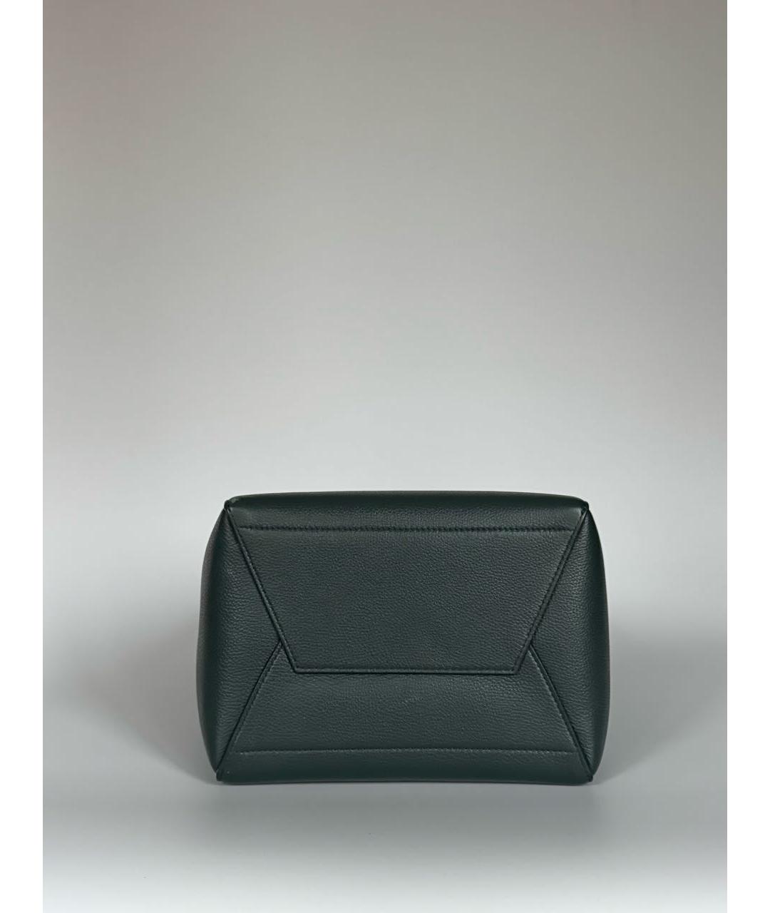 CELINE Зеленая кожаная сумка через плечо, фото 5