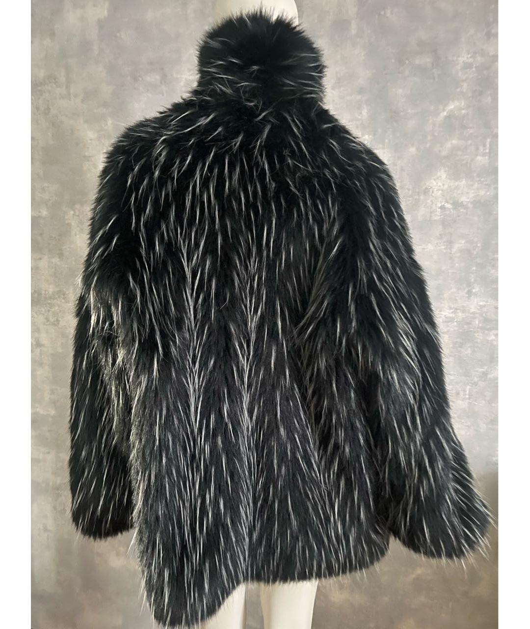 MSGM Антрацитовая синтетическая шуба, фото 3