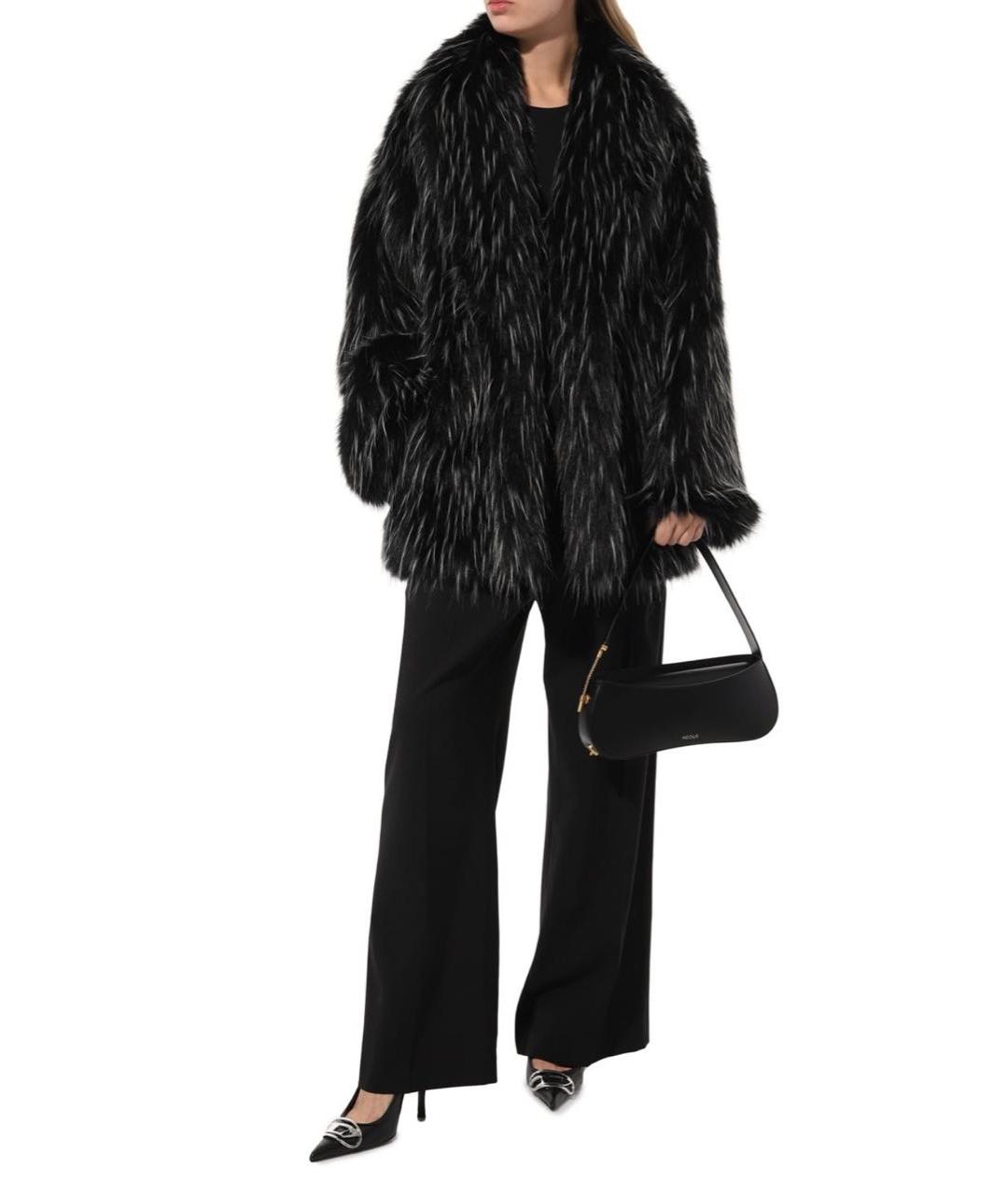 MSGM Антрацитовая синтетическая шуба, фото 7