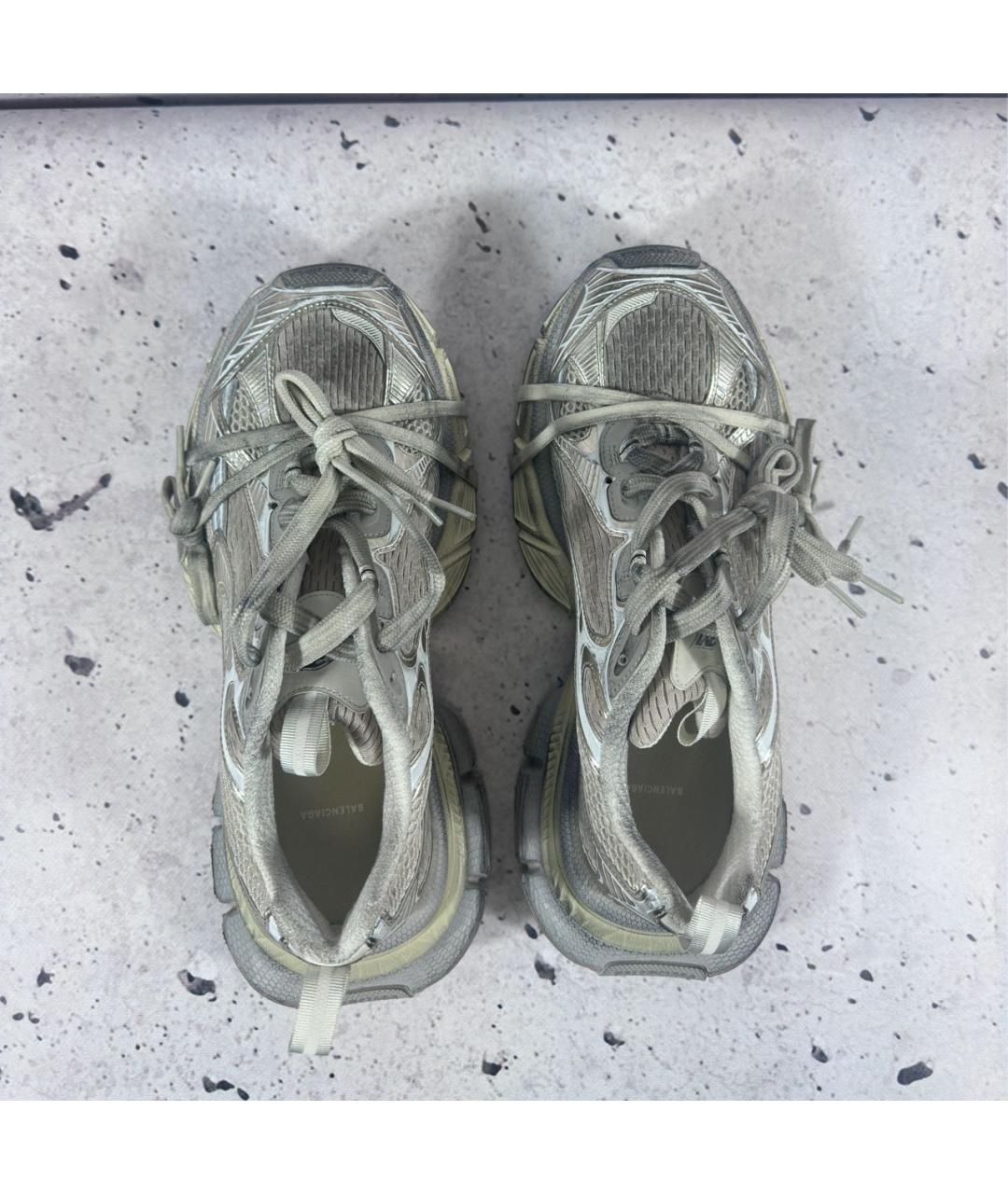 BALENCIAGA Мульти текстильные низкие кроссовки / кеды, фото 3