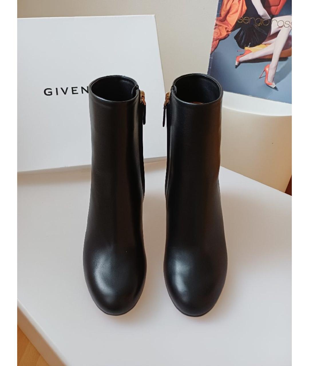 GIVENCHY Черные кожаные ботильоны, фото 8