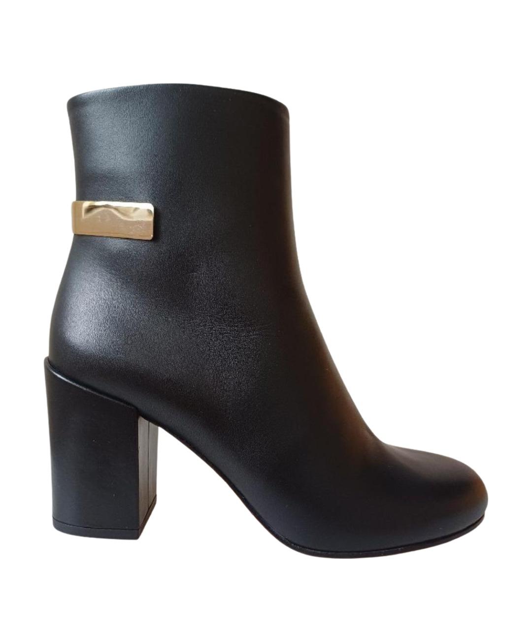 GIVENCHY Черные кожаные ботильоны, фото 1