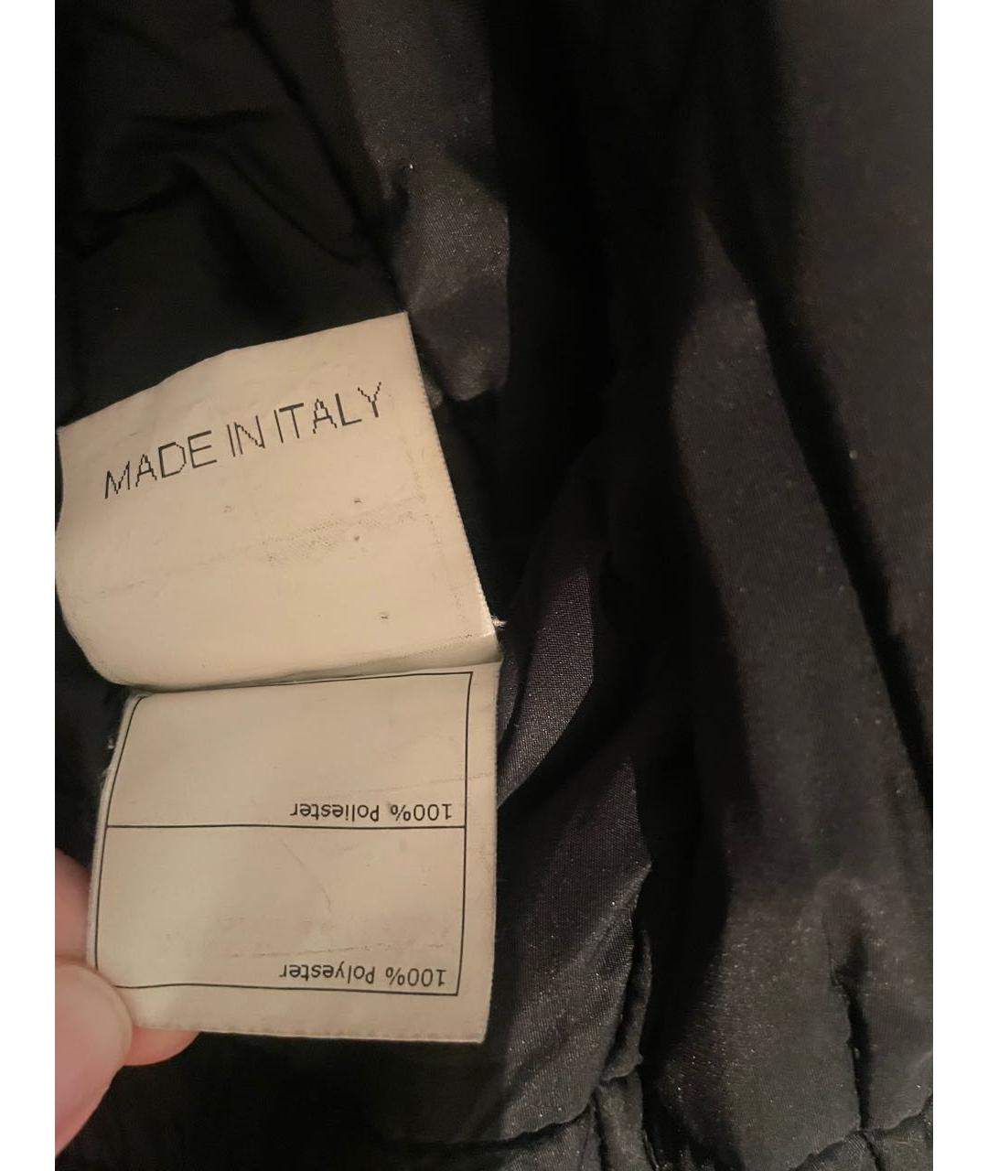 ERMANNO SCERVINO Черное полиэстеровое пальто, фото 5