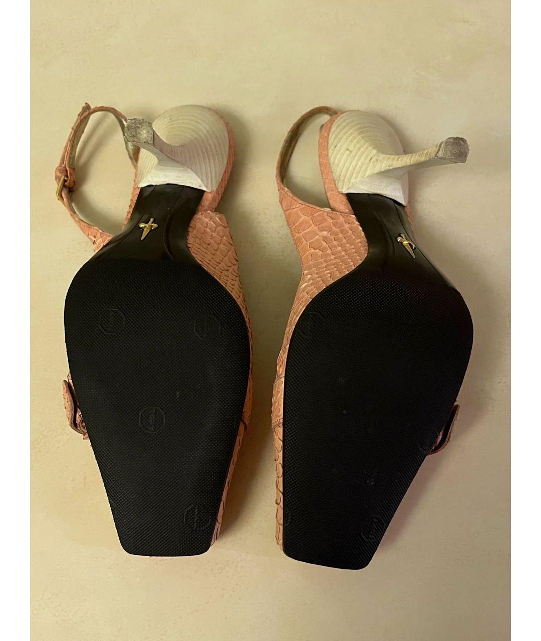 CESARE PACIOTTI Розовые кожаные туфли, фото 5