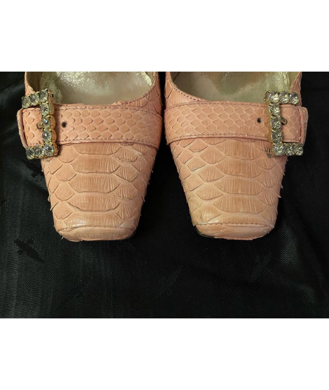 CESARE PACIOTTI Розовые кожаные туфли, фото 6