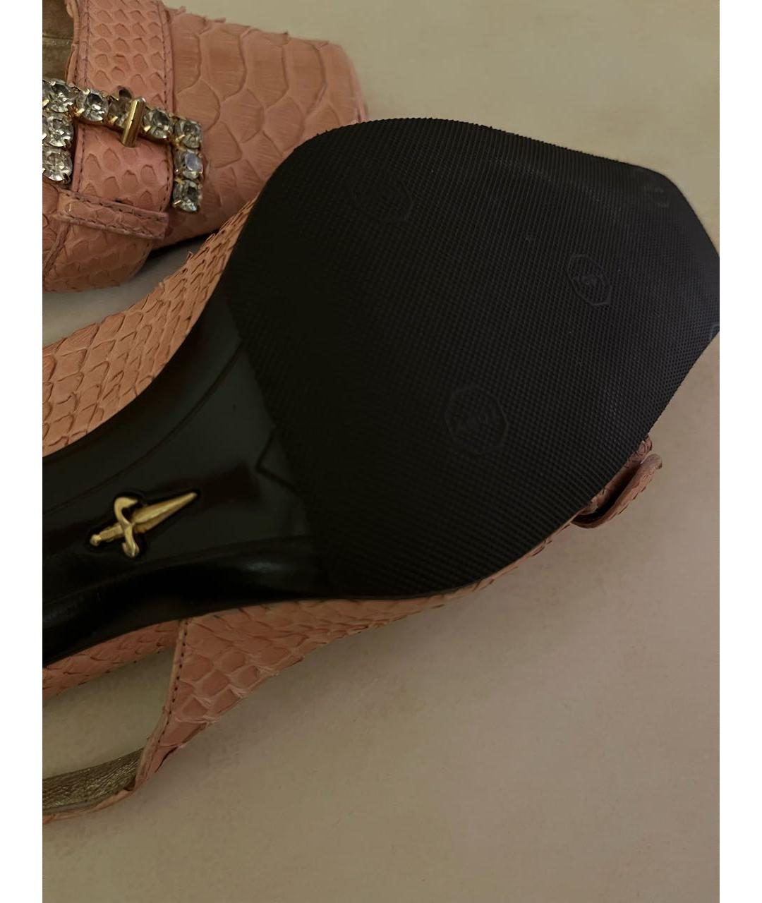 CESARE PACIOTTI Розовые кожаные туфли, фото 8