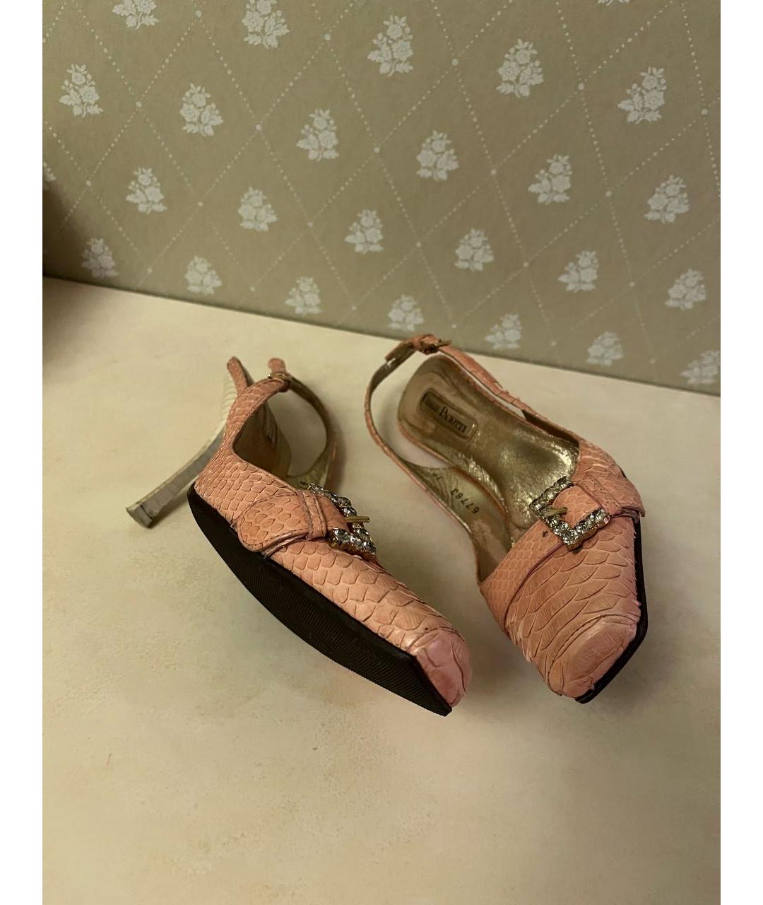 CESARE PACIOTTI Розовые кожаные туфли, фото 4