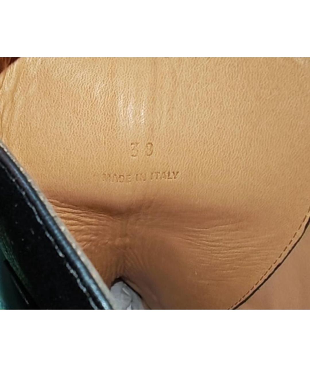 OFF-WHITE Черные кожаные ботинки, фото 6