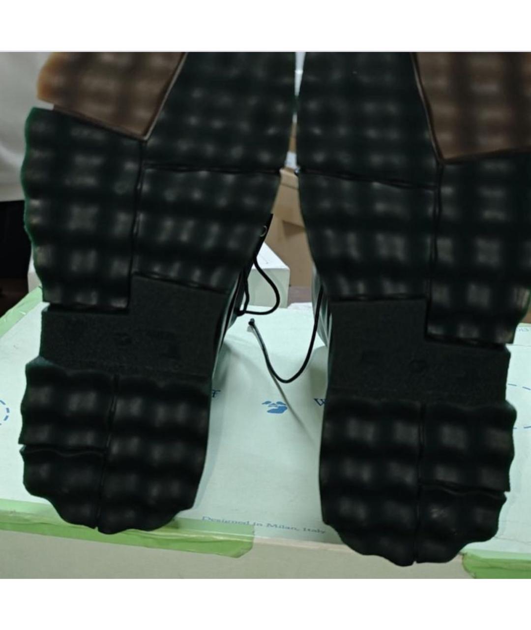 OFF-WHITE Черные кожаные ботинки, фото 7