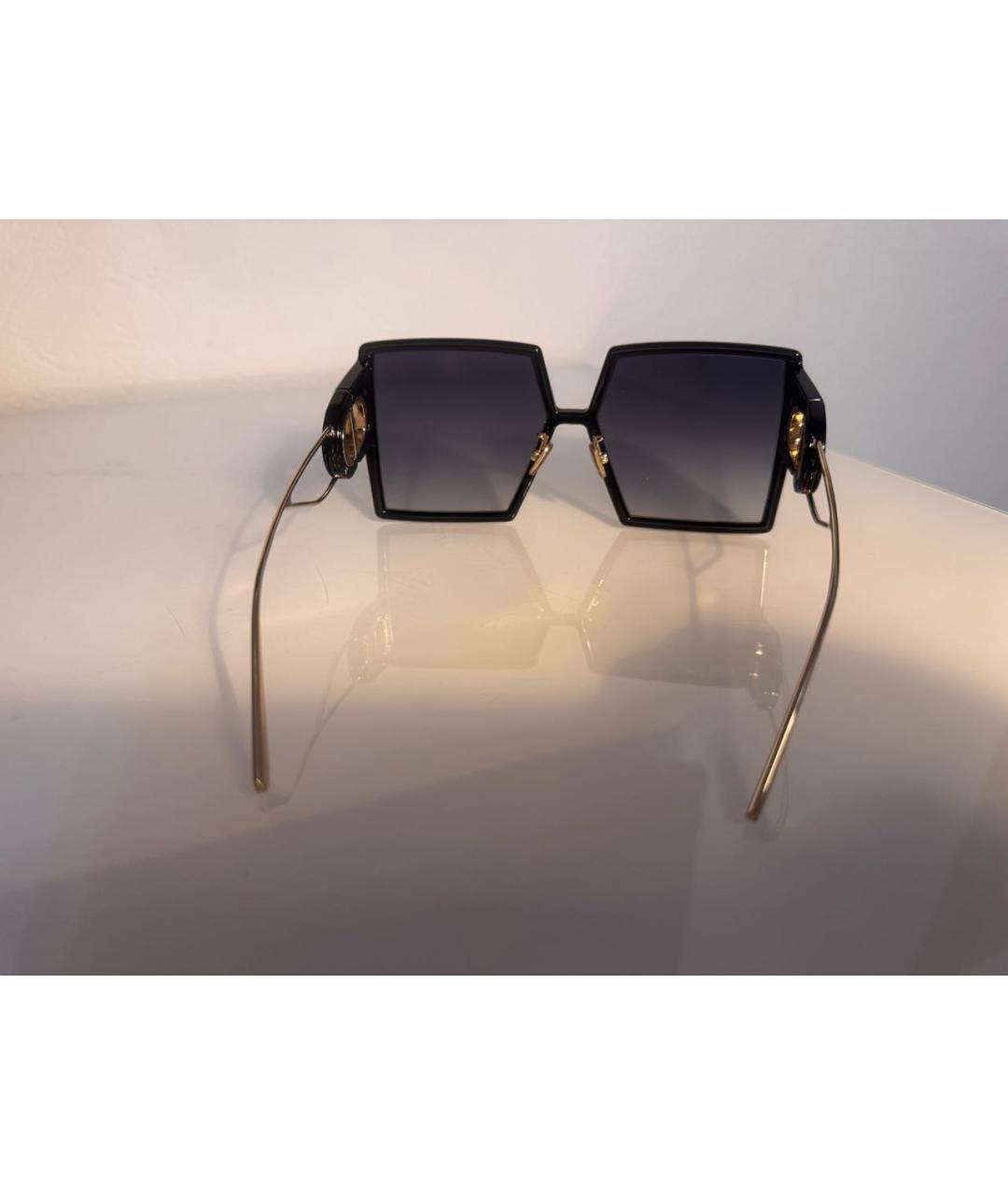 CHRISTIAN DIOR Черные металлические солнцезащитные очки, фото 6