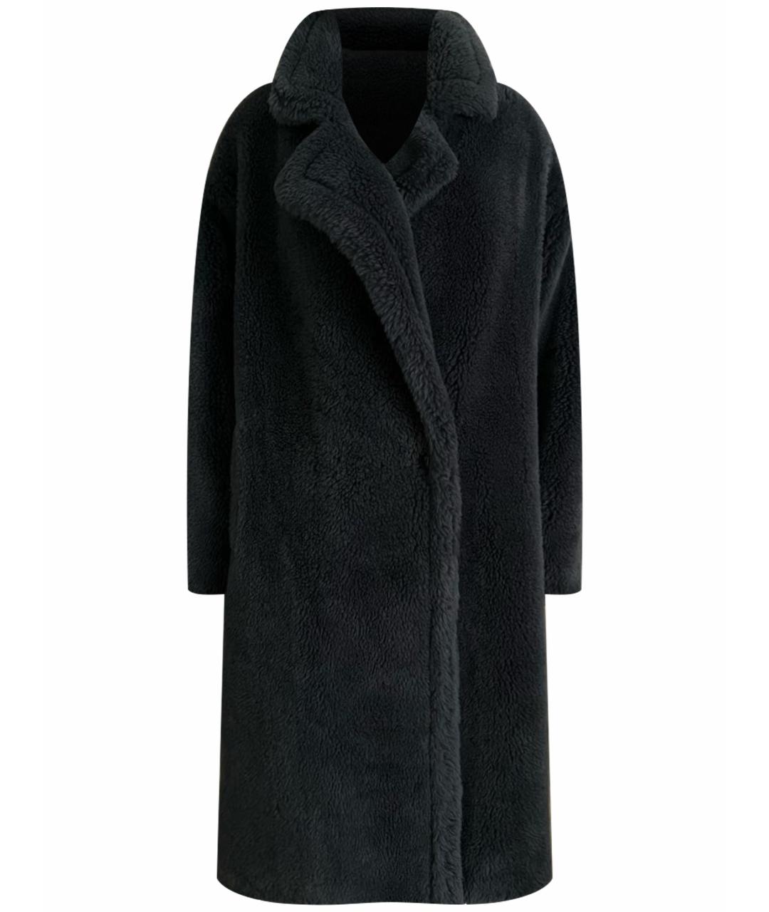 METEO YVES SALOMON Голубая шерстяная шуба, фото 1