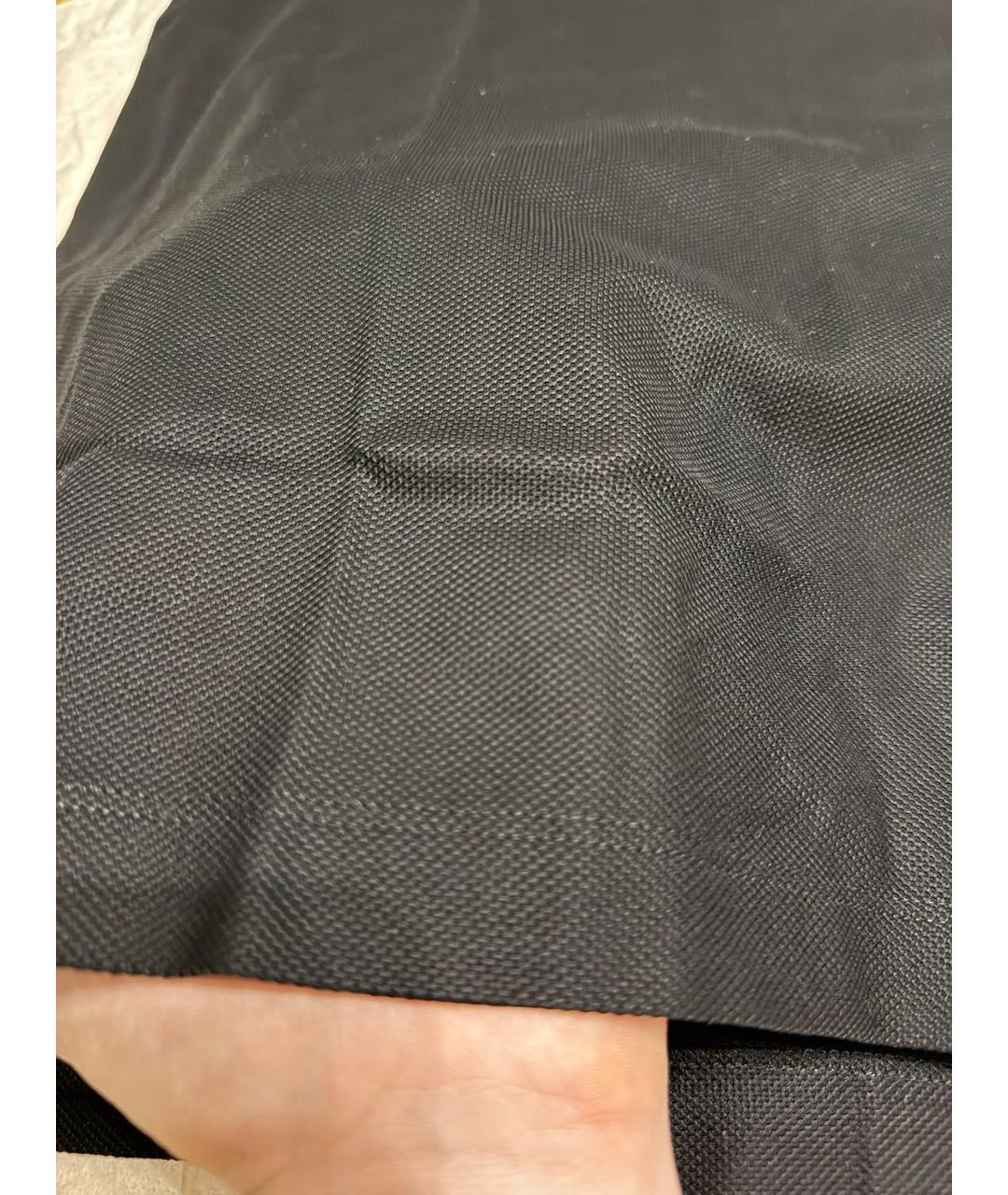 BURBERRY Черное хлопковое поло с коротким рукавом, фото 5