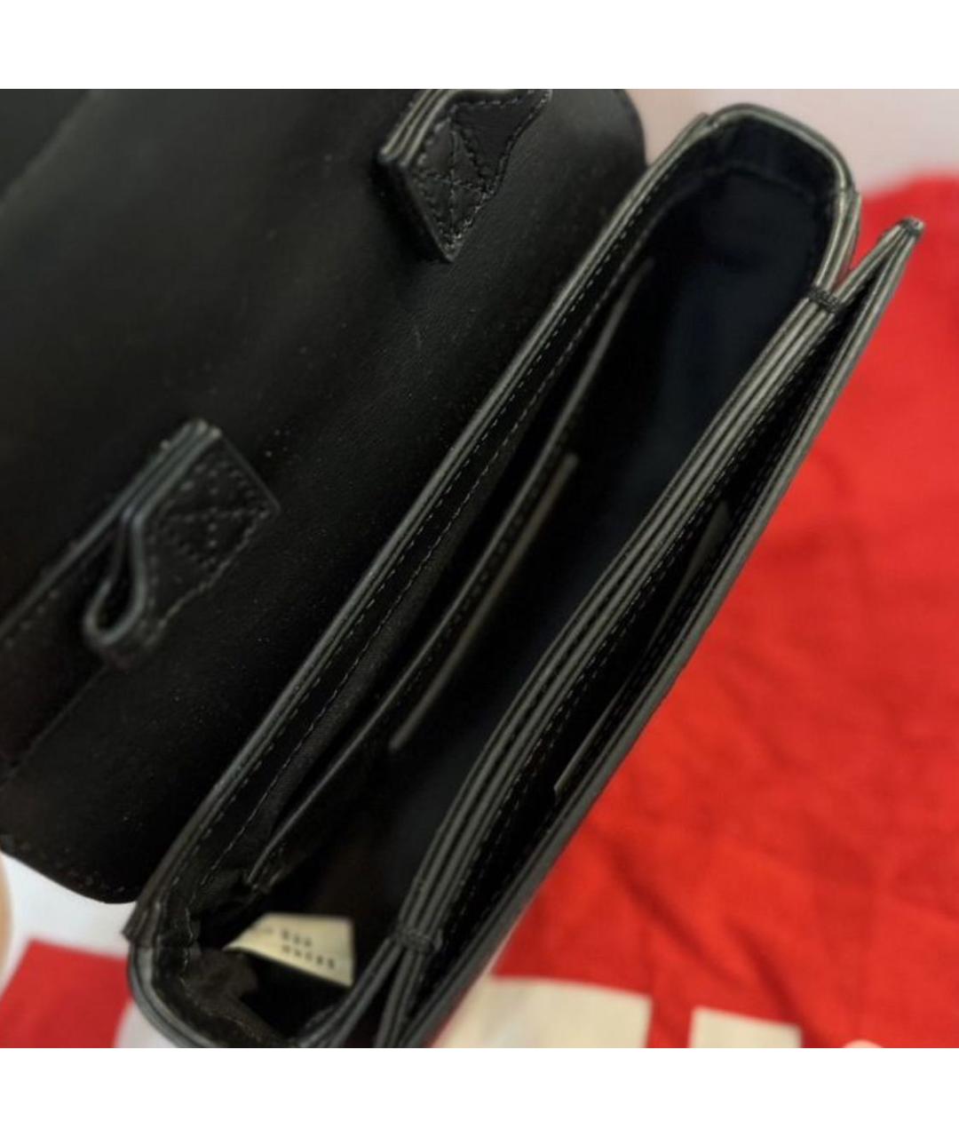 DIESEL Черная кожаная сумка с короткими ручками, фото 4