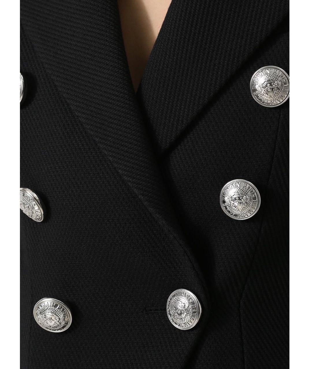 BALMAIN Черный хлопковый жакет/пиджак, фото 4