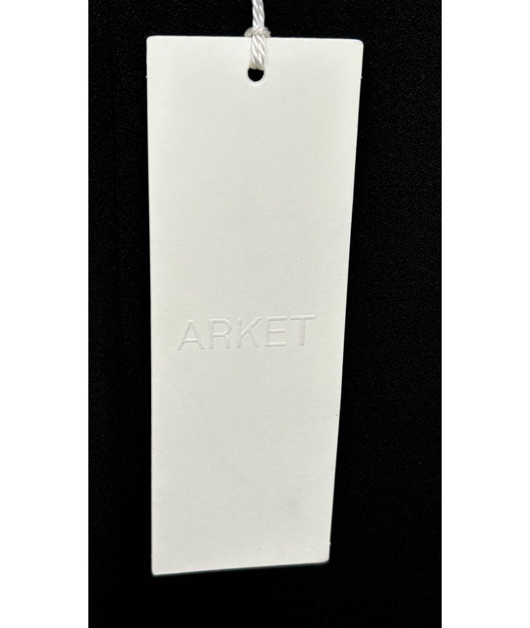 ARKET Черное полиэстеровое повседневное платье, фото 6