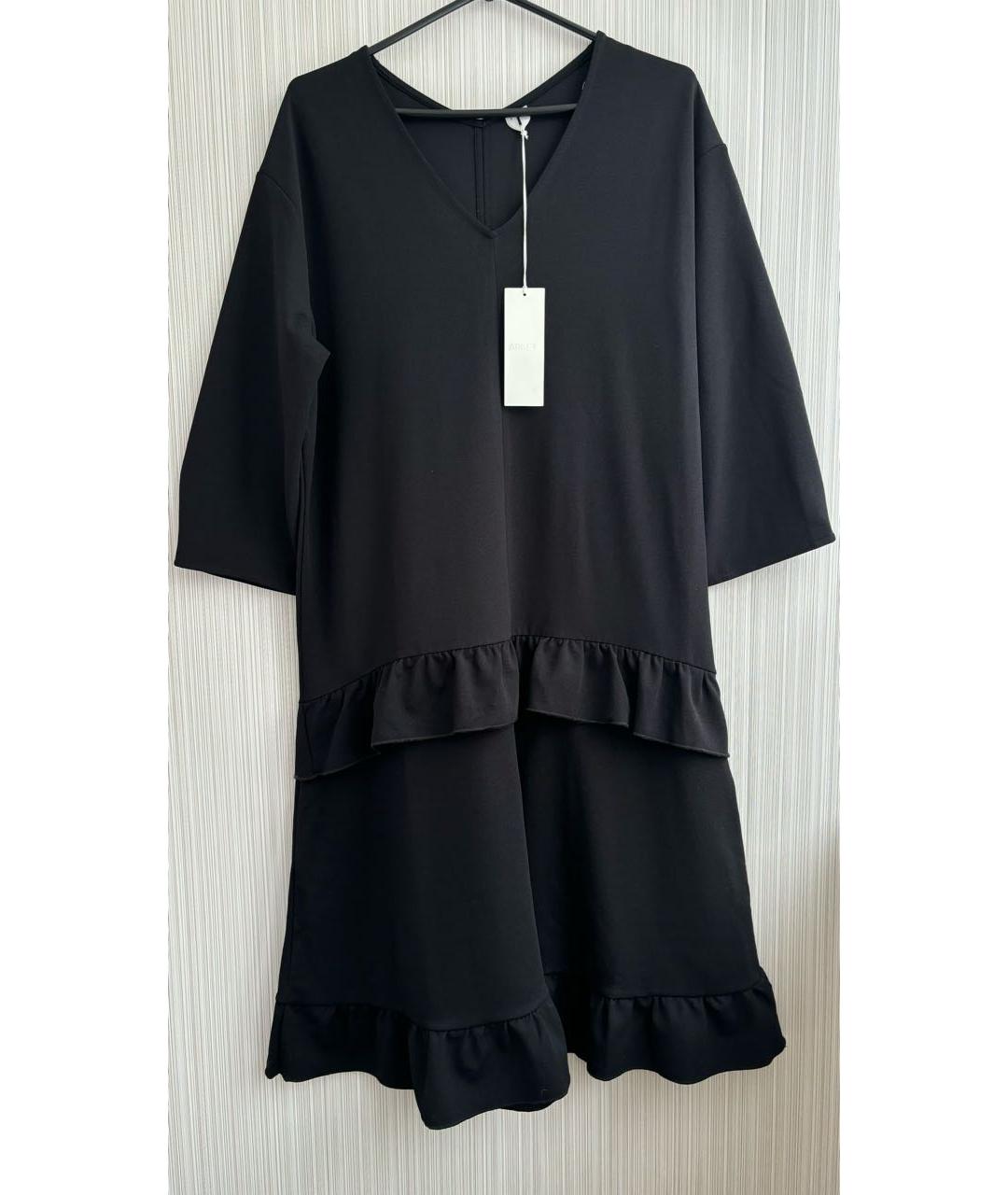 ARKET Черное полиэстеровое повседневное платье, фото 4