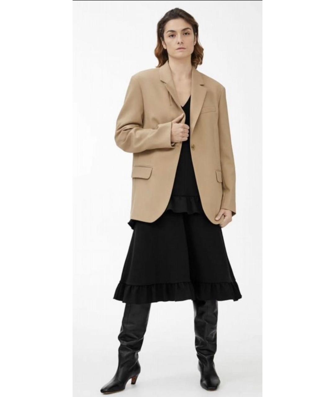 ARKET Черное полиэстеровое повседневное платье, фото 2