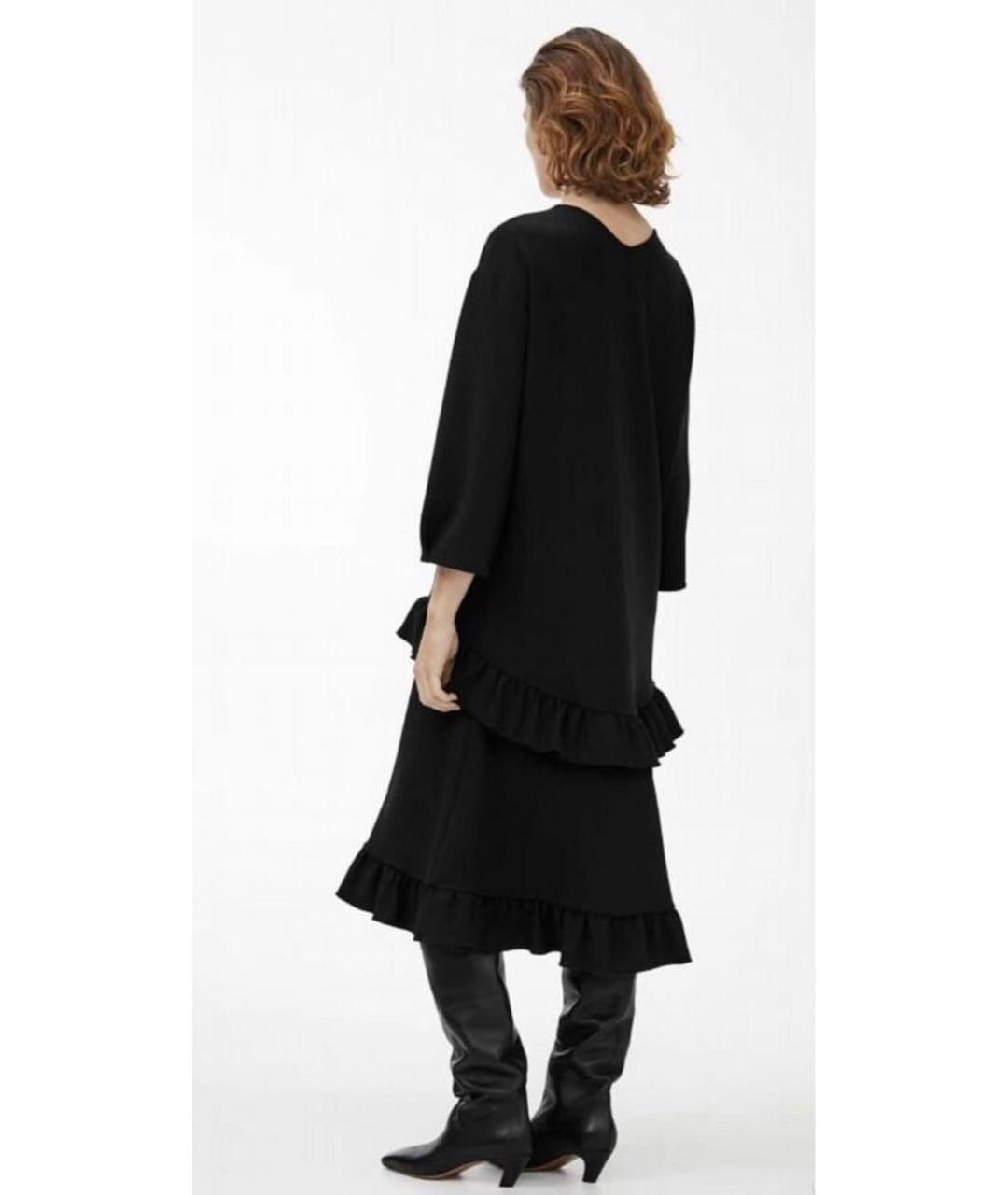 ARKET Черное полиэстеровое повседневное платье, фото 3
