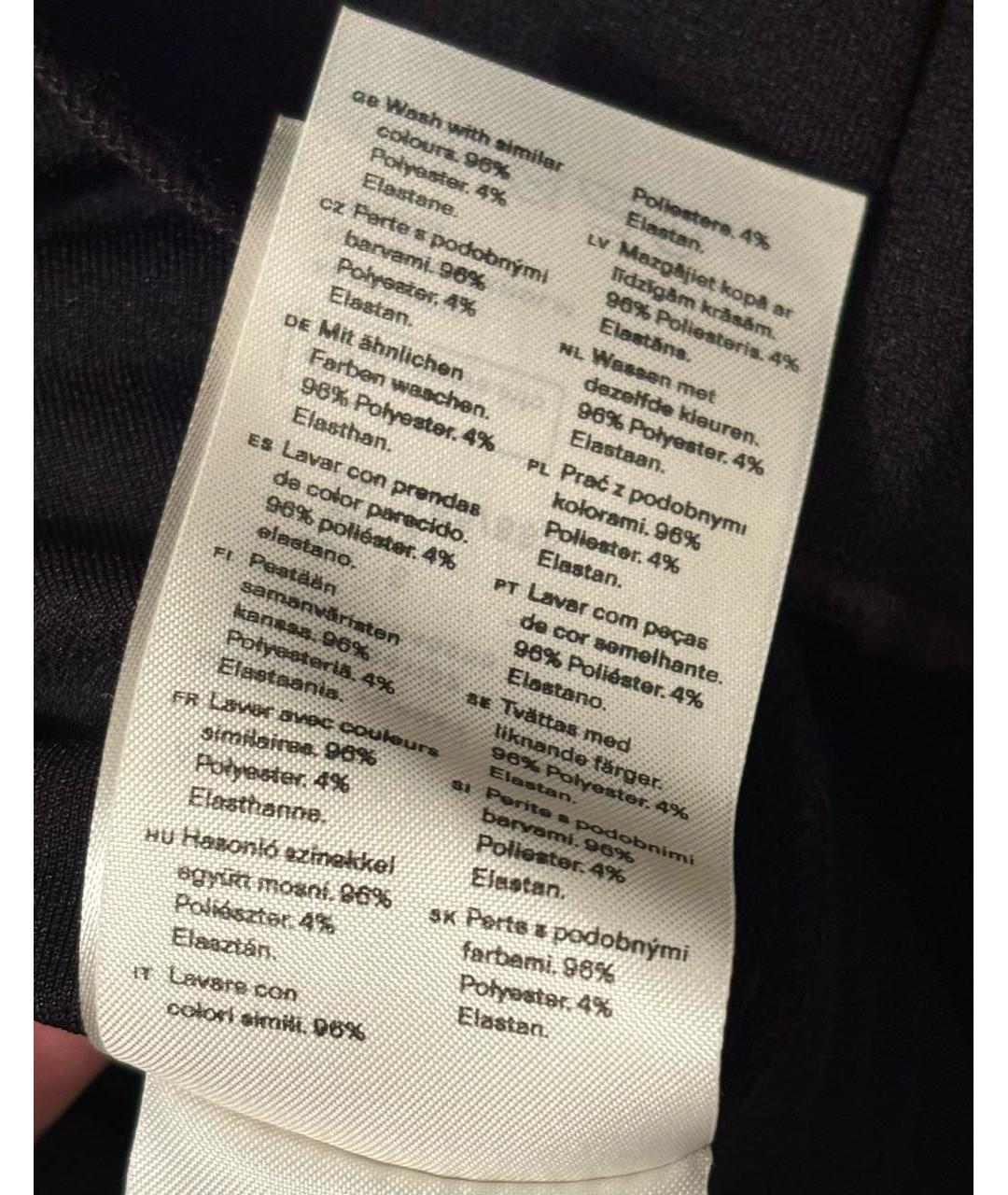 ARKET Черное полиэстеровое повседневное платье, фото 8