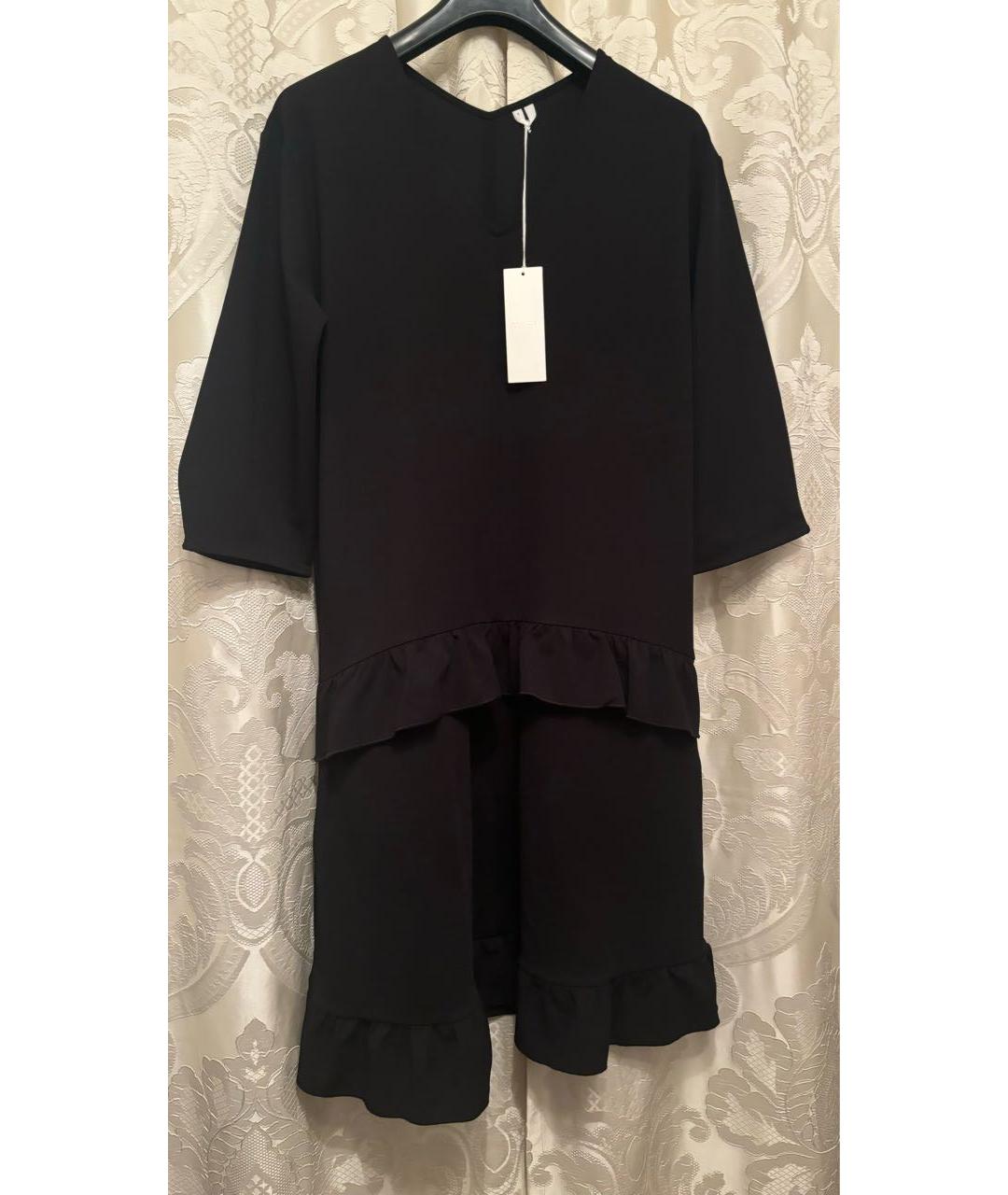 ARKET Черное полиэстеровое повседневное платье, фото 5