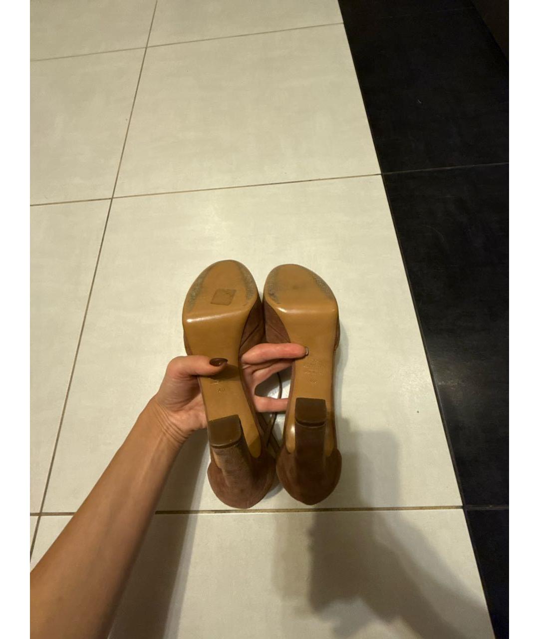 VALENTINO Коричневые замшевые туфли, фото 6