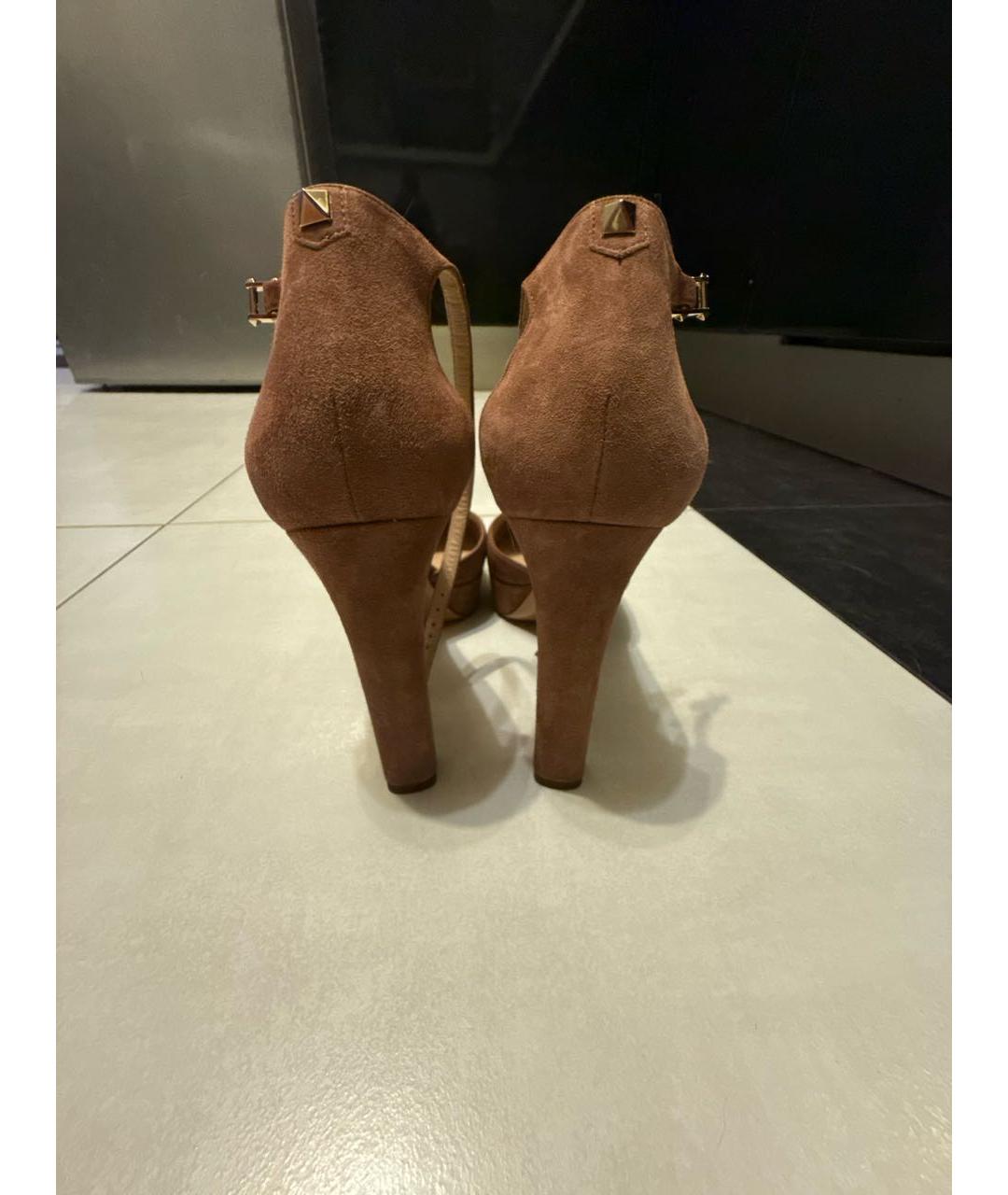 VALENTINO Коричневые замшевые туфли, фото 4