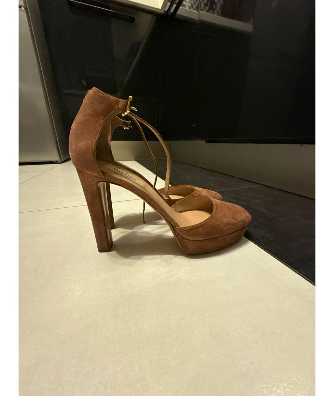 VALENTINO Коричневые замшевые туфли, фото 7