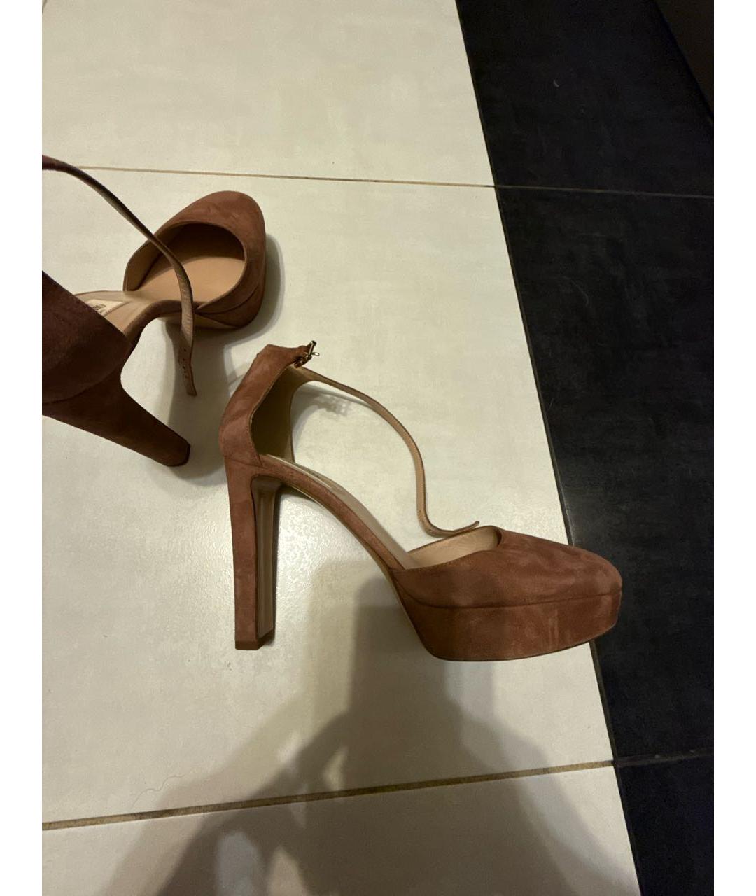 VALENTINO Коричневые замшевые туфли, фото 5