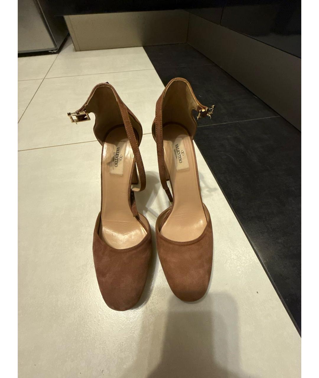 VALENTINO Коричневые замшевые туфли, фото 2