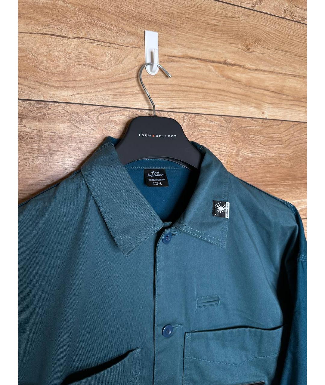 MAISON MIHARA YASUHIRO Синяя хлопковая куртка, фото 3