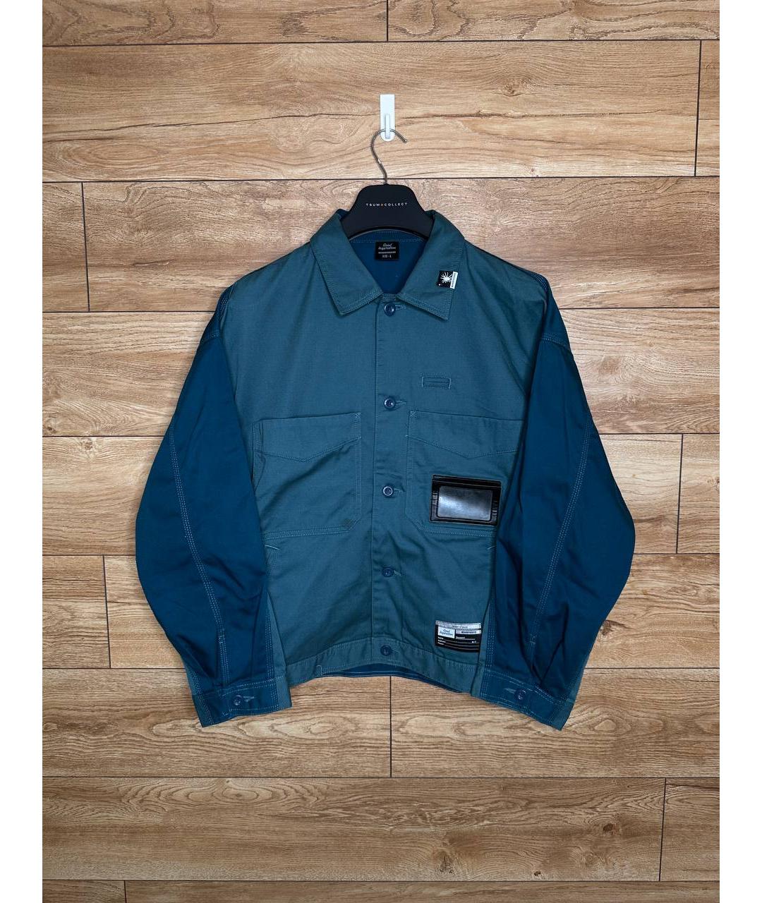 MAISON MIHARA YASUHIRO Синяя хлопковая куртка, фото 6