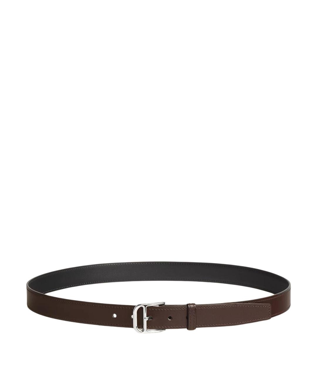 HERMES Коричневый кожаный ремень, фото 1