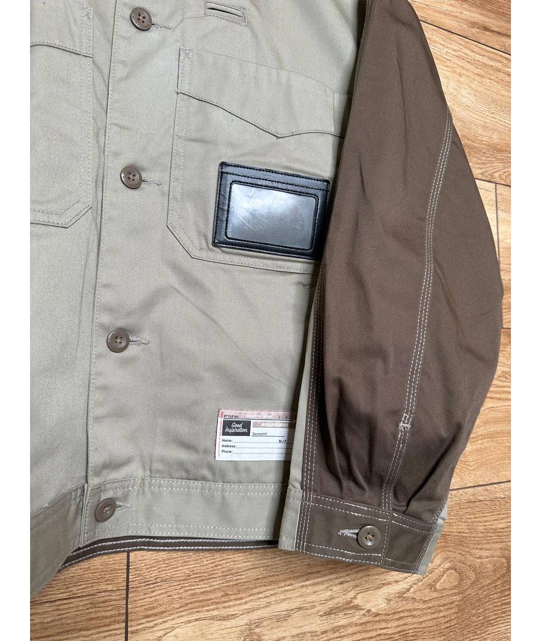 MAISON MIHARA YASUHIRO Бежевая хлопковая куртка, фото 4