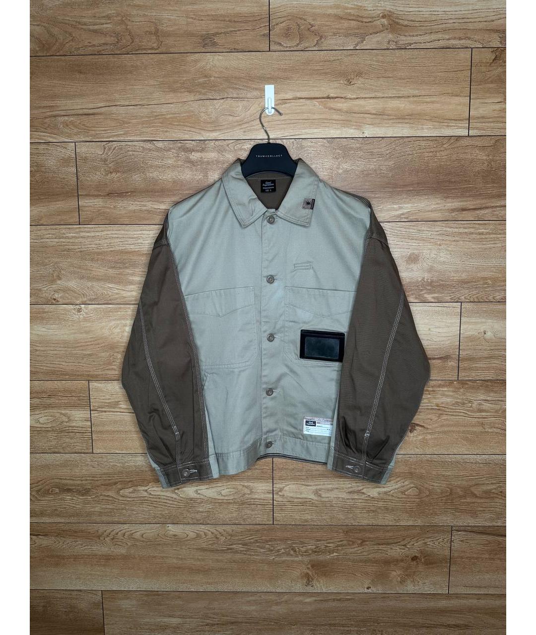 MAISON MIHARA YASUHIRO Бежевая хлопковая куртка, фото 6